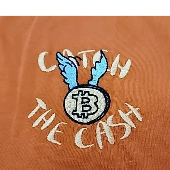 Bain De Mer Catch The Dollar St. Tropez Luxury Resort Orange Short Sleeve Tee C